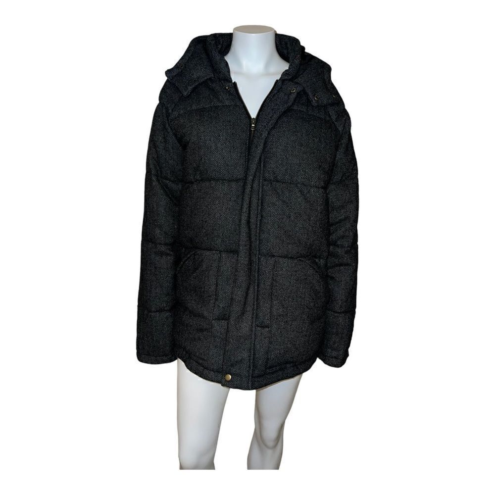And Now This Men's Quilted Puffer Jacket Gray Large New
